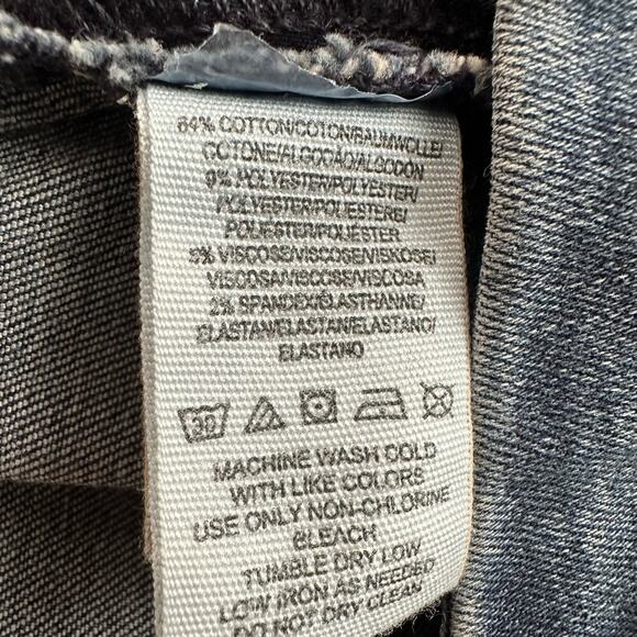 Free People Denim Jean Pencil Skirt Lace Up Ties Western Boho Cowgirl Y2K - Picture 8 of 8